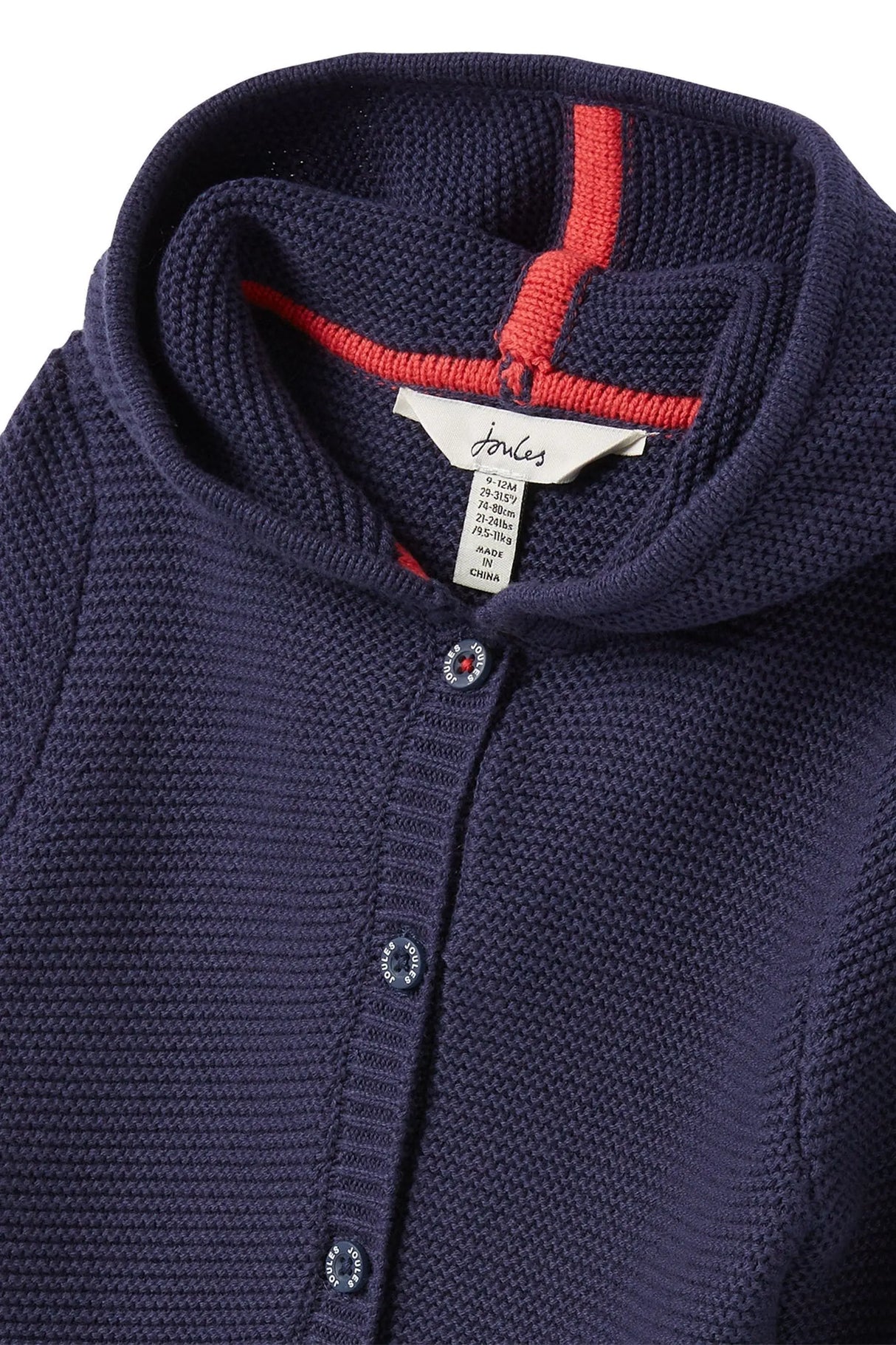 CHARMFORD BLUE CARS HOODED BABY CARDIGAN | Joules - Jenni Kidz