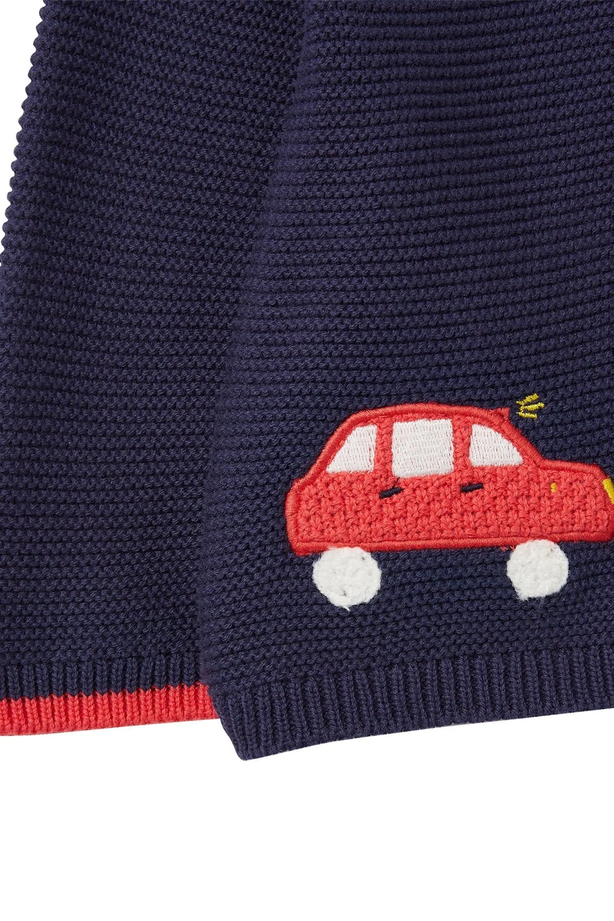 CHARMFORD BLUE CARS HOODED BABY CARDIGAN | Joules - Jenni Kidz