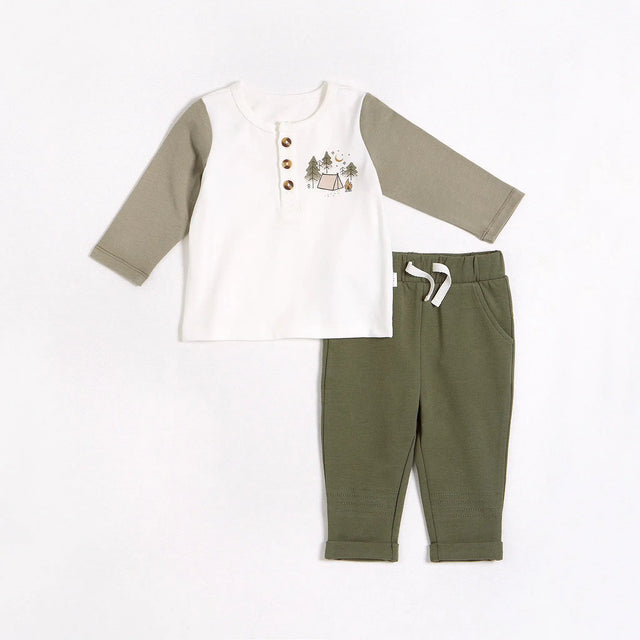 Camping Park Henley Outfit Set | Petit Lem - Jenni Kidz