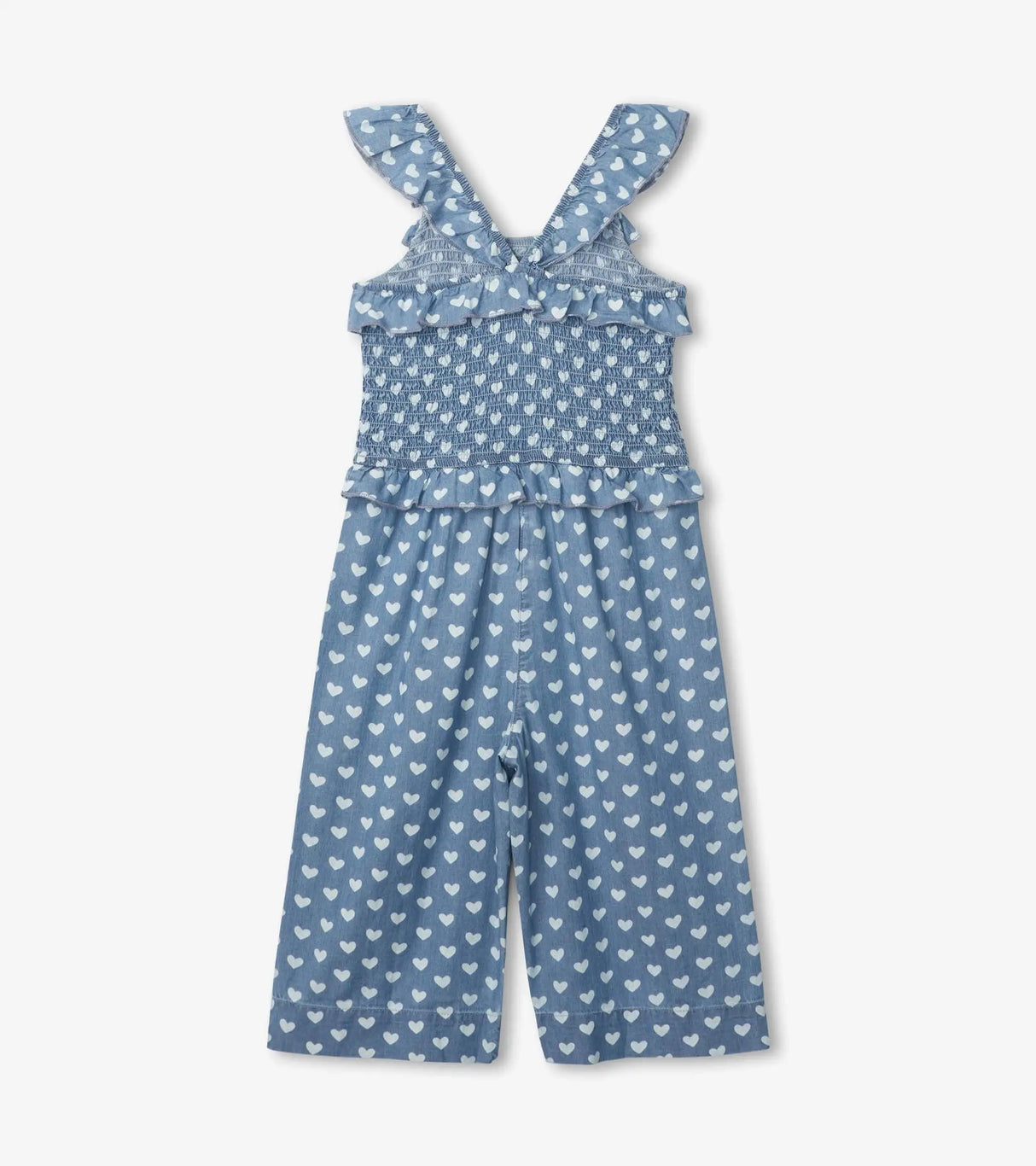 Chambray Hearts Smocked Romped | Hatley - Jenni Kidz