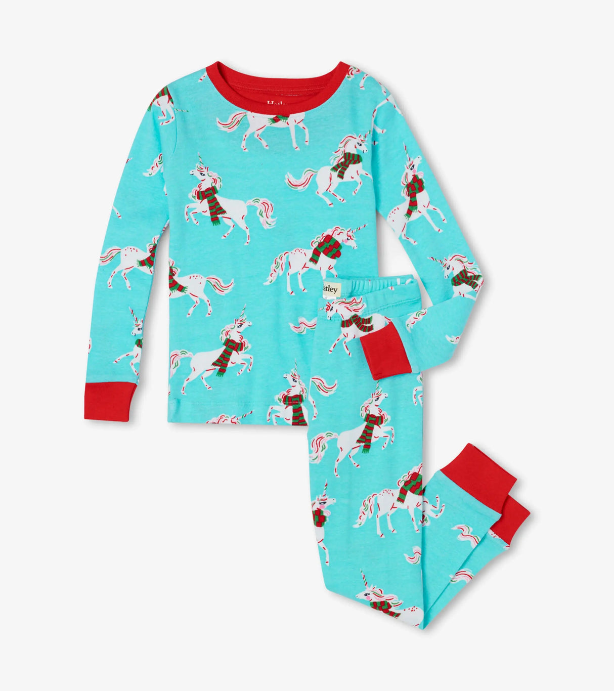 Christmas Unicorns Organic Cotton Pajama Set | Hatley - Jenni Kidz