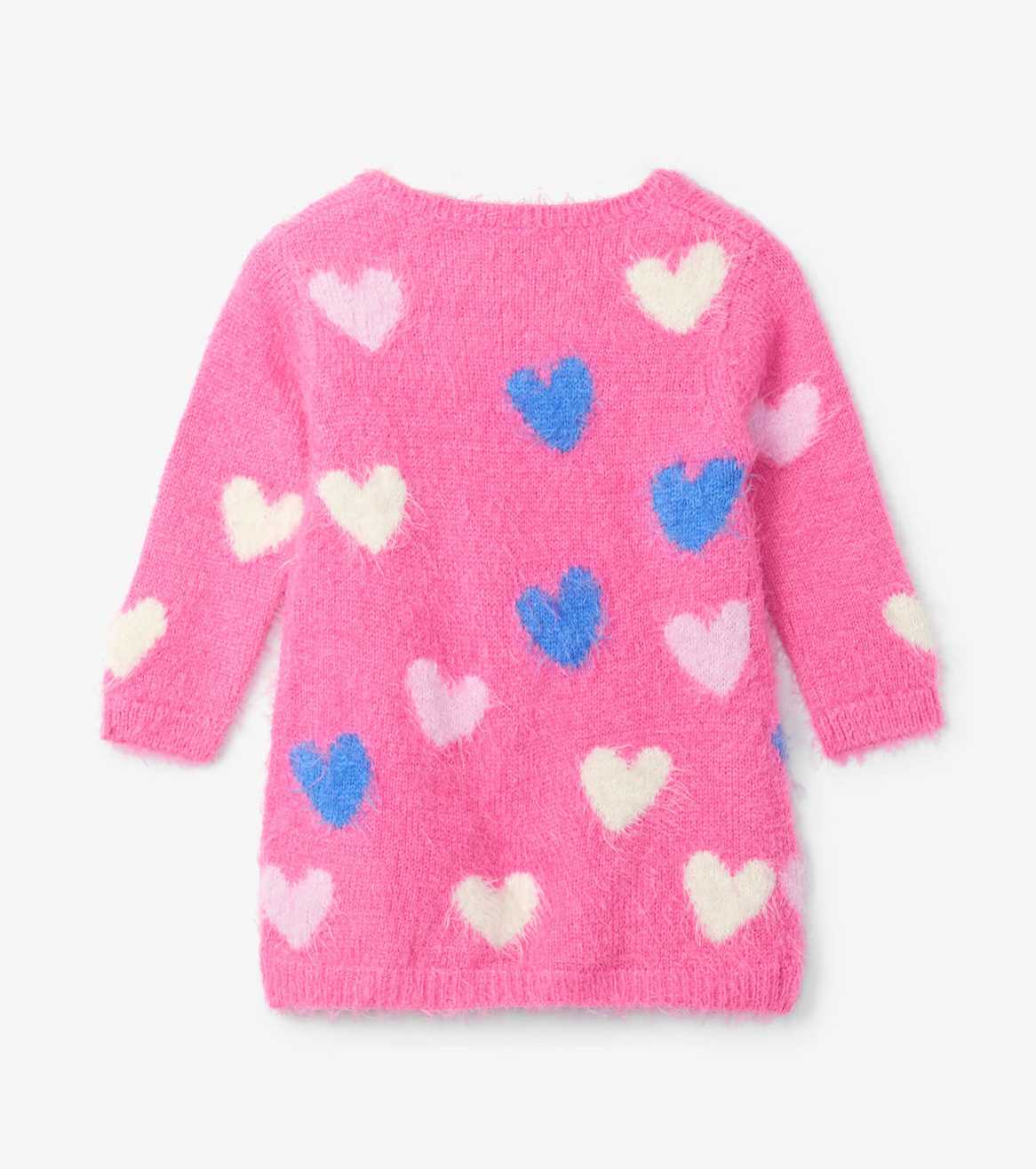 Confetti Hearts Fuzzy Baby Sweater Dress | Hatley - Jenni Kidz