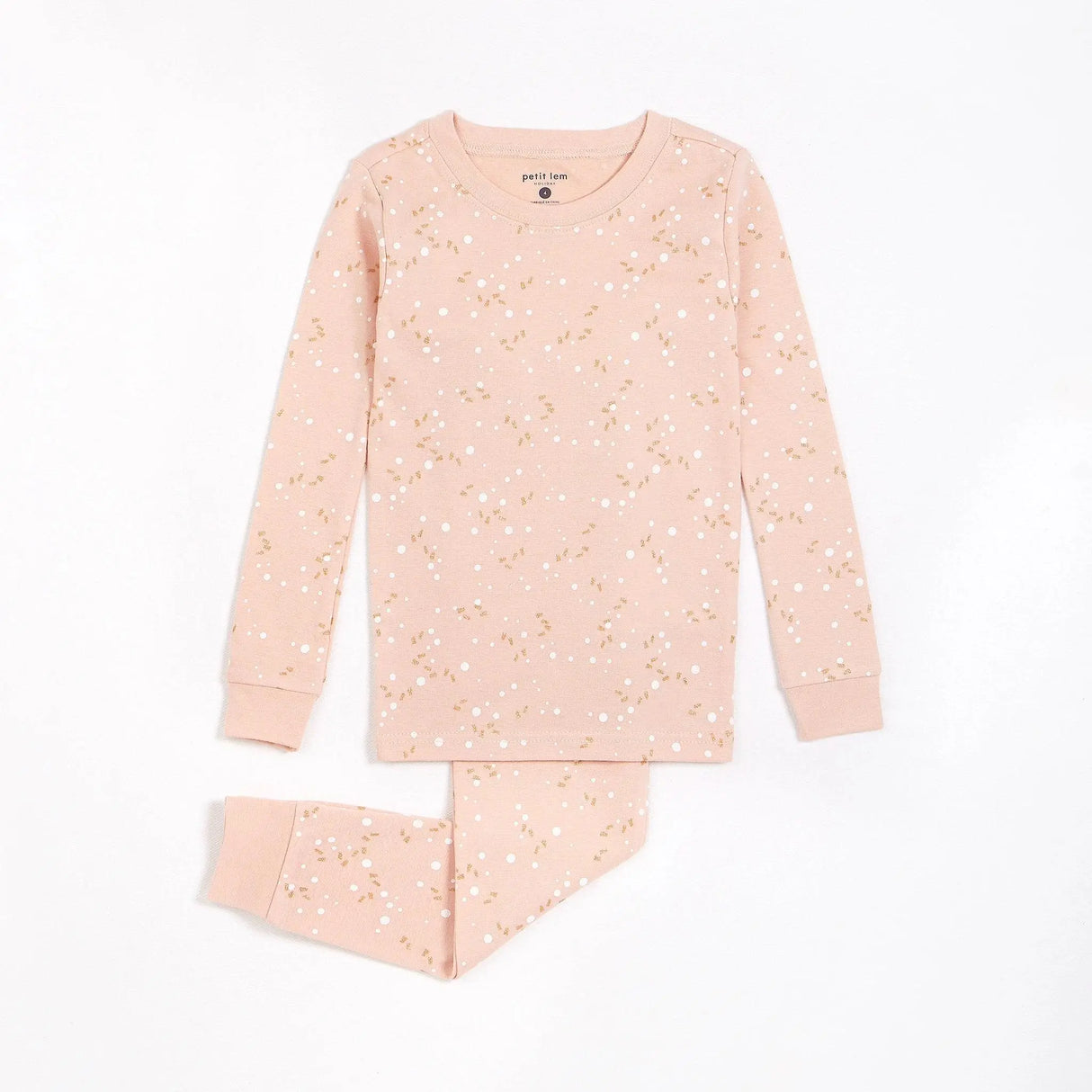 Confetti Print on Pink Pajama Set | Petit Lem - Jenni Kidz