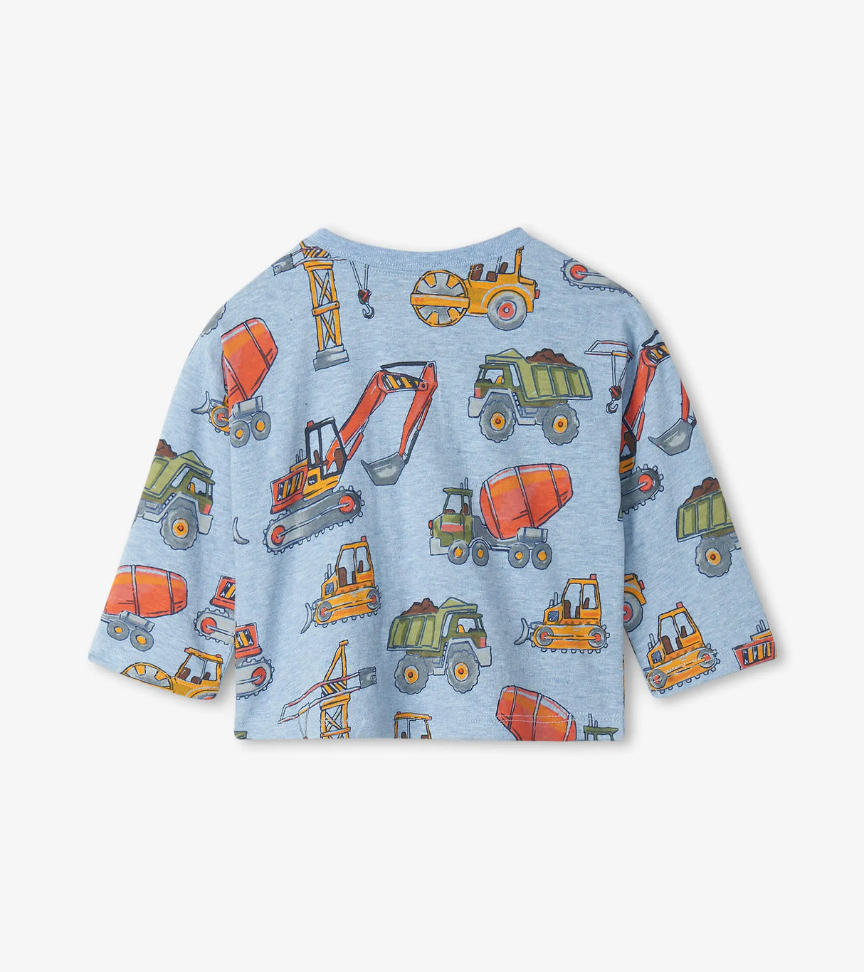 Construction Trucks Long Sleeve Baby Tee | Hatley - Hatley