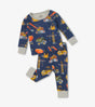 Construction Trucks Organic Cotton Baby Pajama Set | Hatley - Jenni Kidz