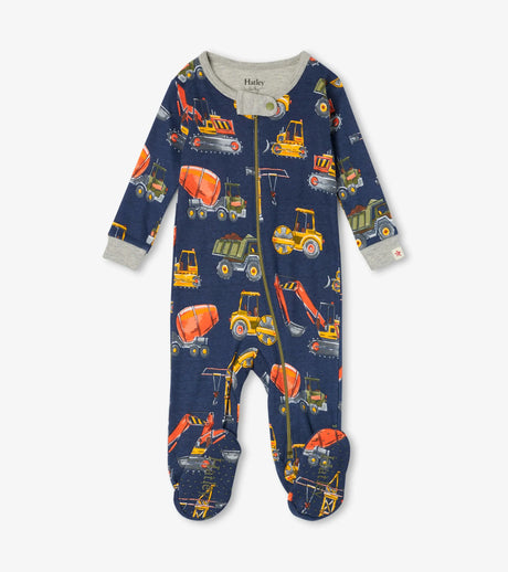 Construction Trucks Organic Cotton Coverall | Hatley - Jenni Kidz