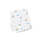 Cotton Muslin Swaddle - Rainbow Sky | Lulujo - Jenni Kidz