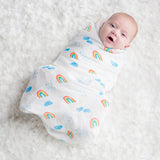 Cotton Muslin Swaddle - Rainbow Sky | Lulujo - Jenni Kidz