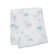 Cotton Muslin Swaddle - Unicorns | Lulujo - Jenni Kidz