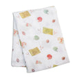 Cotton Muslin Swaddle Blanket - Football | Lulujo - Jenni Kidz