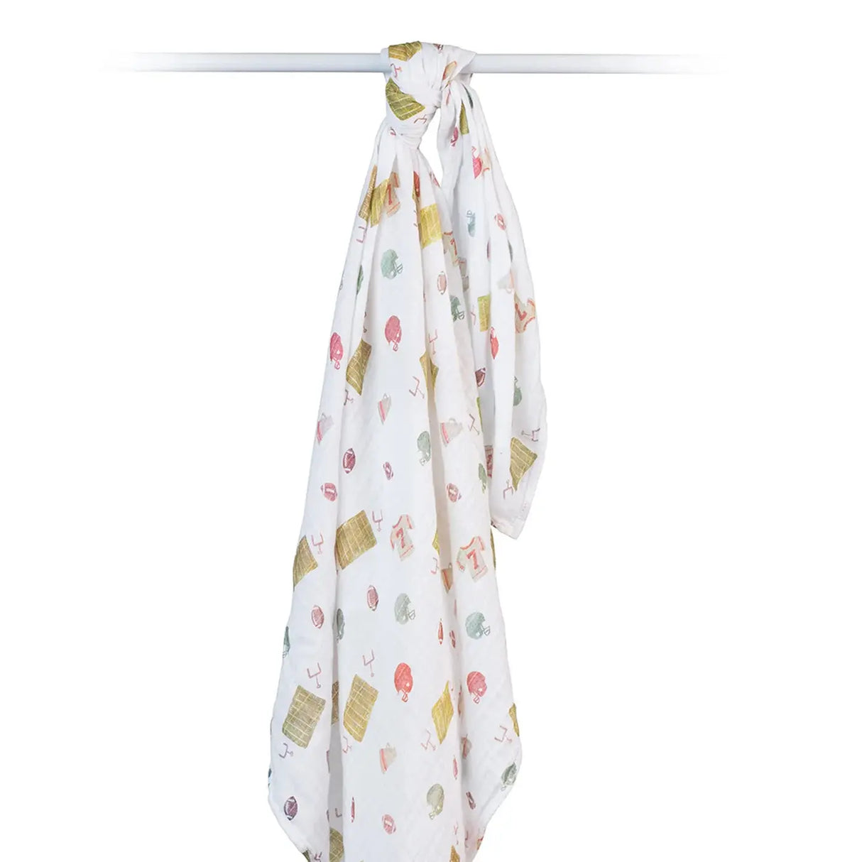 Cotton Muslin Swaddle Blanket - Football | Lulujo - Jenni Kidz