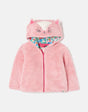 Cuddle Zip Through Recycled Fleece - Catpink | Joules - Joules