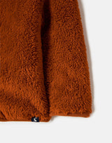 Cuddle Zip Through Recycled Fleece - Tigorange | Joules - Joules