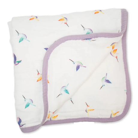 Deluxe Muslin Quilt - Hummingbird | Lulujo - Jenni Kidz