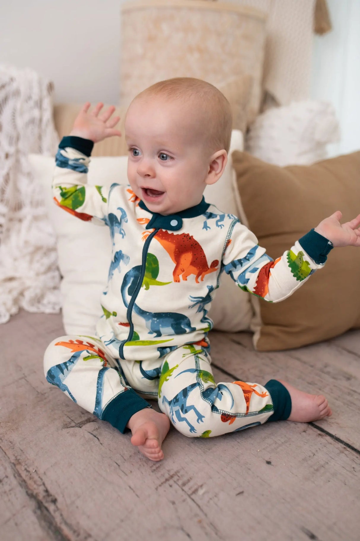 Dino Park Organic Cotton Coverall | Hatley - Jenni Kidz