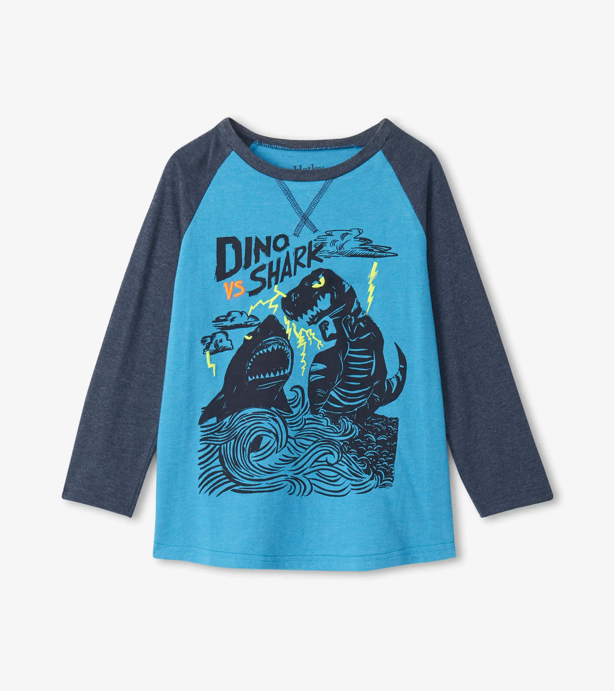 Dino vs Shark Raglan Tee | Hatley - Hatley