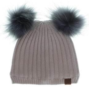 Double Pompom Knit Hat | CALIKIDS - Jenni Kidz