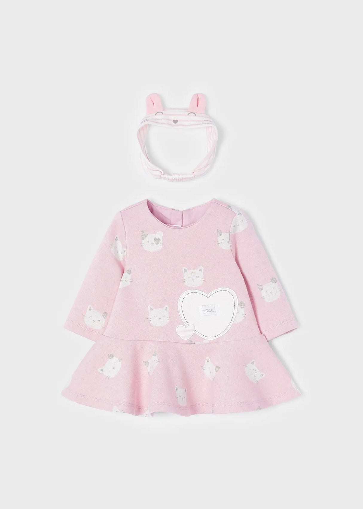 Dress With Headband Newborn Girl | Mayoral - Mayoral