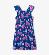 Electric Horses Smocked Dress | Hatley - Jenni Kidz