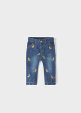 Embroidered Denim Pants Baby Girl | Mayoral - Jenni Kidz