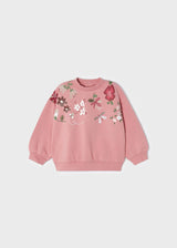 Embroidered Flowered Sweatshirt Baby Girl - Rubor | Mayoral - Mayoral