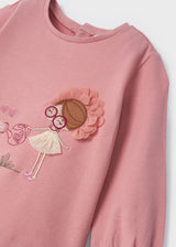 Embroidered Long-Sleeved T-shirt Baby Girl | Mayoral - Mayoral