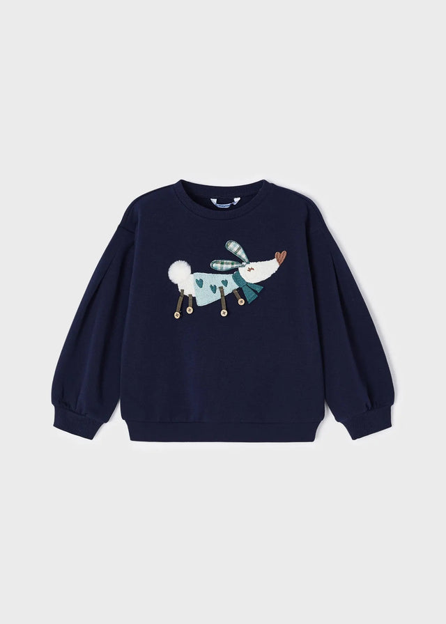 Embroidered Sweatshirt Girl | Mayoral - Mayoral