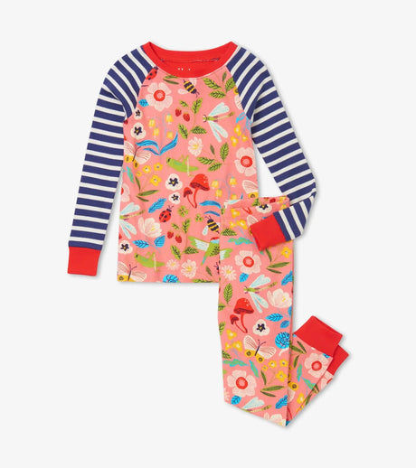 Enchanted Garden Organic Cotton Raglan Pajama Set | Hatley - Jenni Kidz