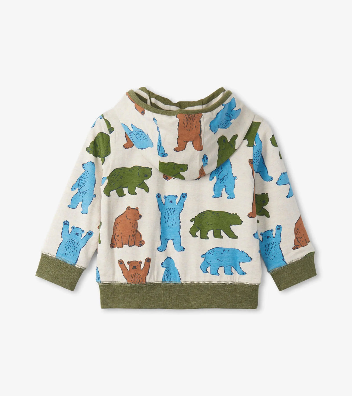 Fall Cubs Reversible Baby Hoodie | Hatley - Jenni Kidz