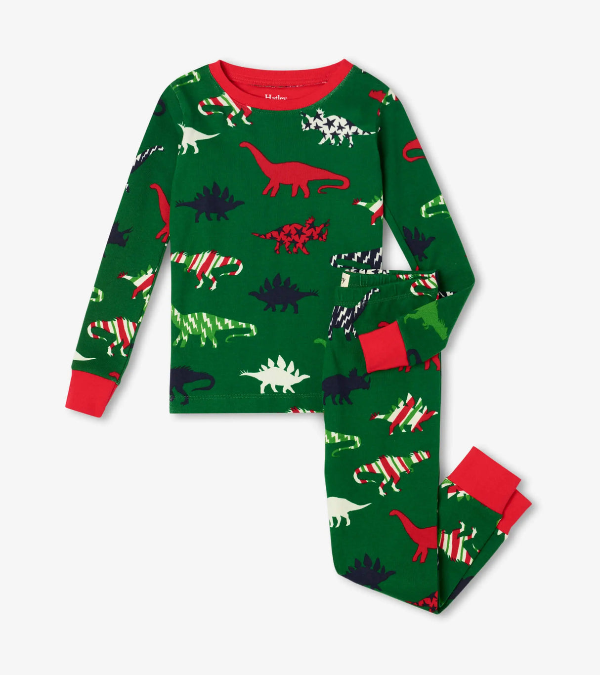 Festive Dinos Organic Cotton Pajama Set | Hatley - Jenni Kidz