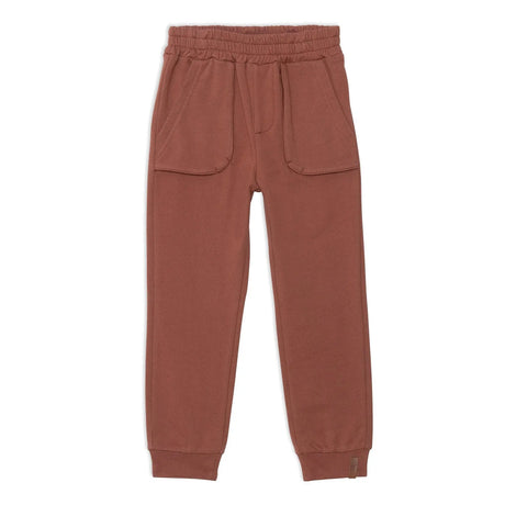 Fleece Sweatpants Mocha Brown  | DEUX PAR DEUX - Jenni Kidz