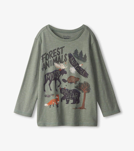 Forest Animals Long Sleeve Tee | Hatley - Jenni Kidz