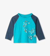 Friendly Dino Raglan Baby Tee | Hatley - Hatley