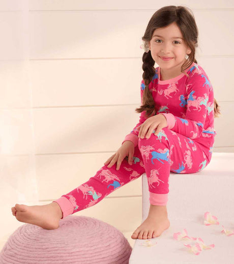 Frolicking Unicorns Organic Cotton Pajama Set | Hatley - Jenni Kidz