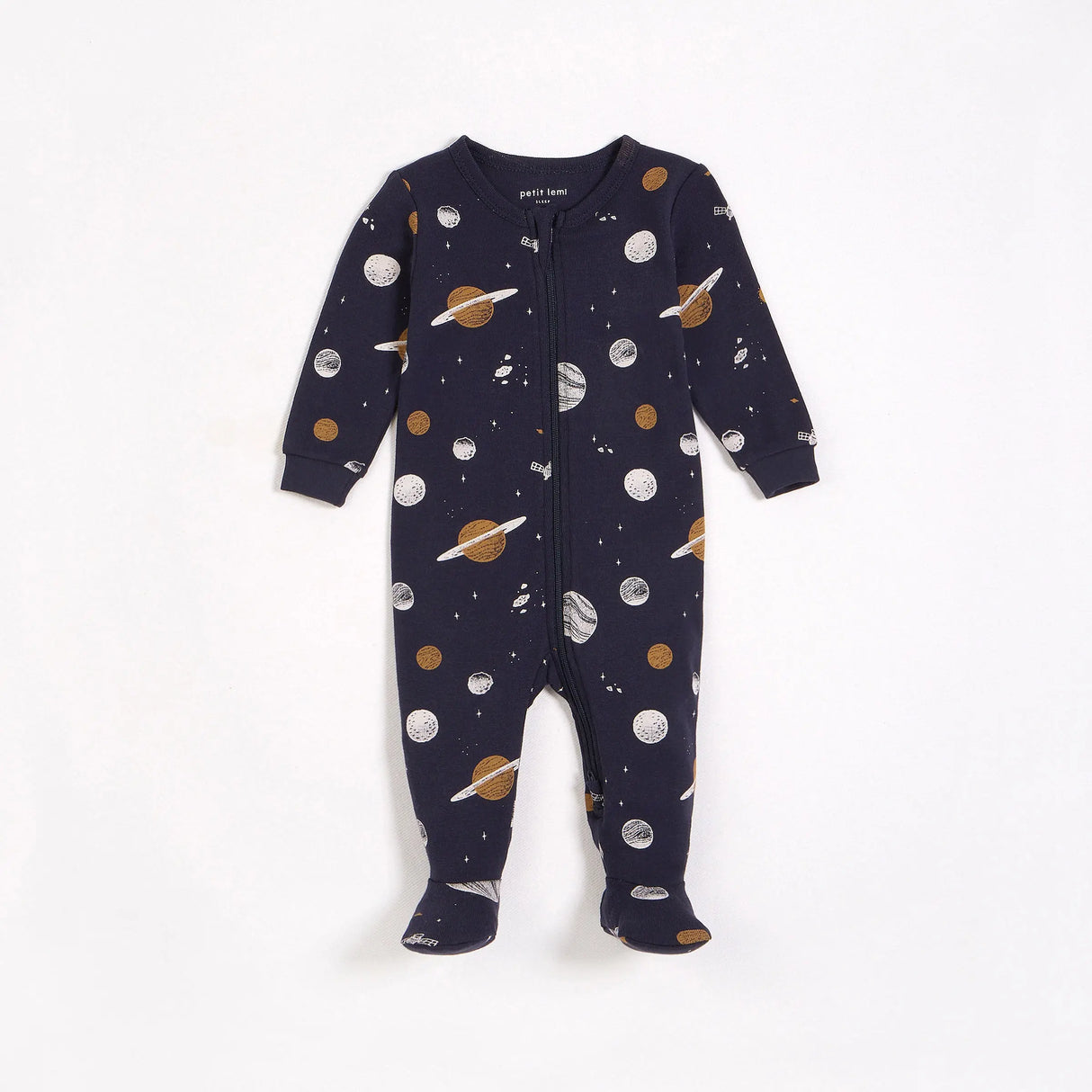 Galaxy Print on Navy Night Sleeper | Petit Lem - Jenni Kidz