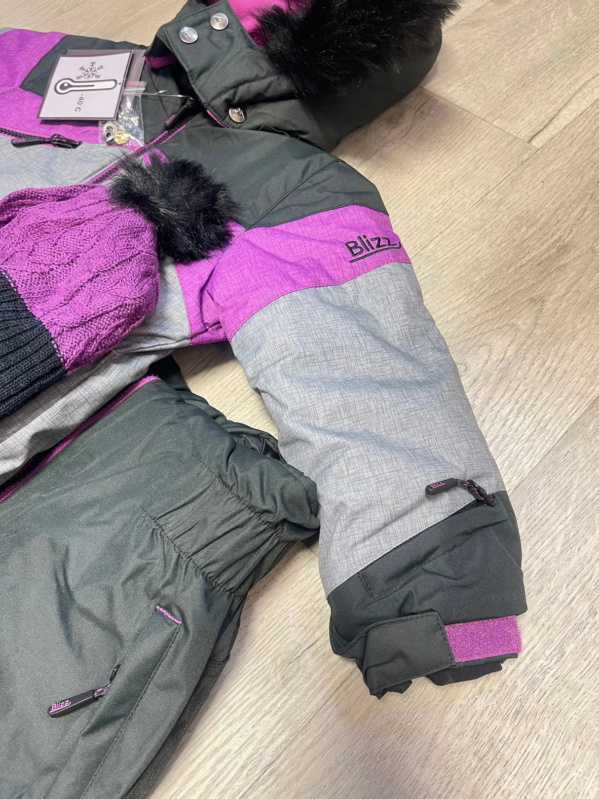 Girl's Snowsuit 5 PCS Set - Beautyberry | Blizz - Blizz