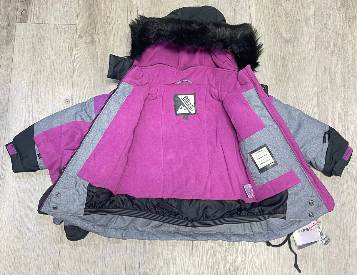 Girl's Snowsuit 5 PCS Set - Beautyberry | Blizz - Blizz