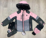 Girl's Snowsuit 5 PCS Set - Cameo Pink | Blizz - Blizz