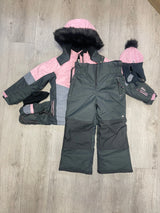 Girl's Snowsuit 5 PCS Set - Cameo Pink | Blizz - Blizz