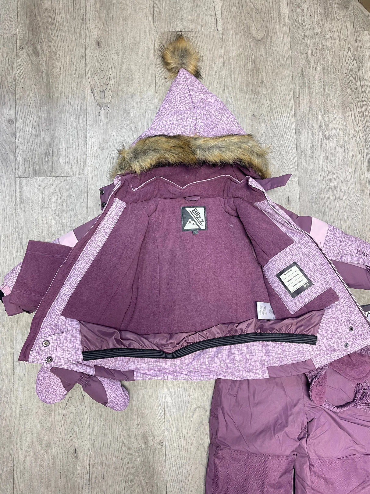 Girl's Snowsuit 5 PCS Set - Lavender | Blizz - Blizz