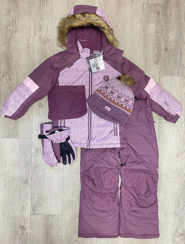 Girl's Snowsuit 5 PCS Set - Lavender | Blizz - Blizz