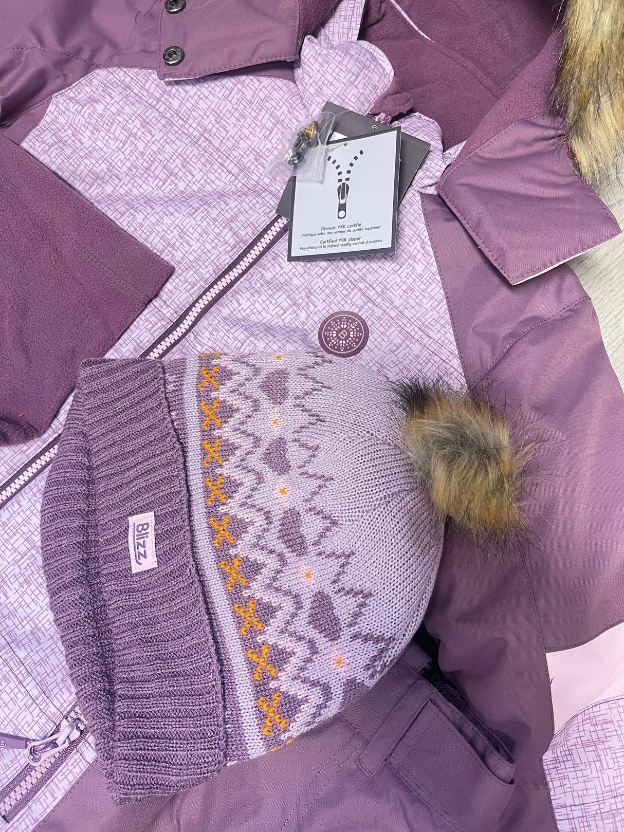 Girl's Snowsuit 5 PCS Set - Lavender | Blizz - Blizz