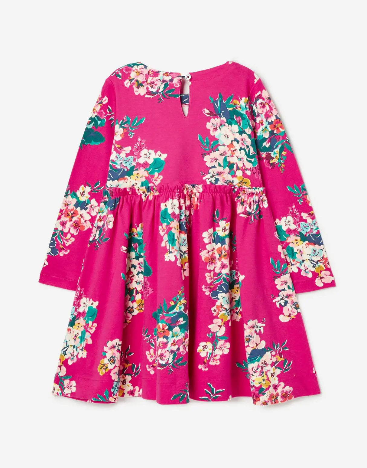 Girls' Hampton Long Sleeve Paperbag Waist Jersey Dress | Joules - Joules