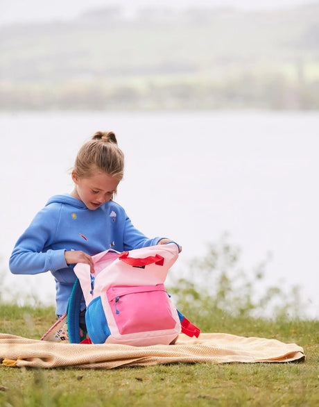 Girls' Lucas Raglan Sleeve Hooded Sweatshirt | Joules - Joules