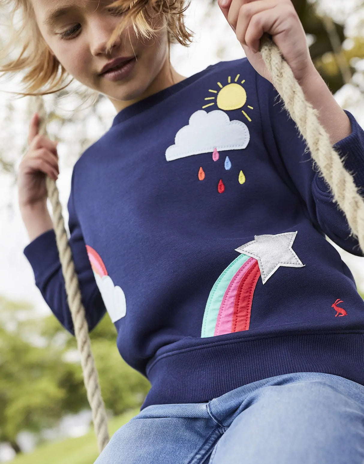 Girls' Mackenzie Artwork Sweatshirt | Joules - Joules