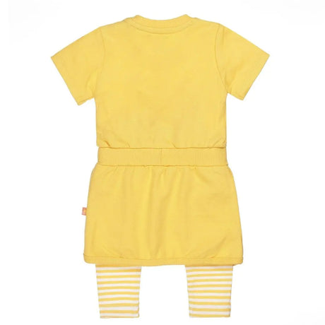 Girls Baby Set With Dress and Legging Yellow Striped | Dirkje - Jenni Kidz