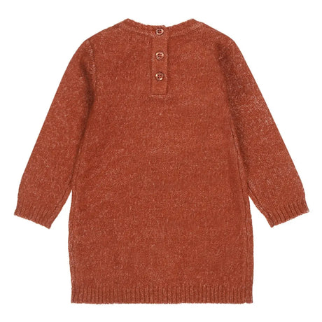 Girls Dress Rust Brown Bear | Dirkje - Dirkje