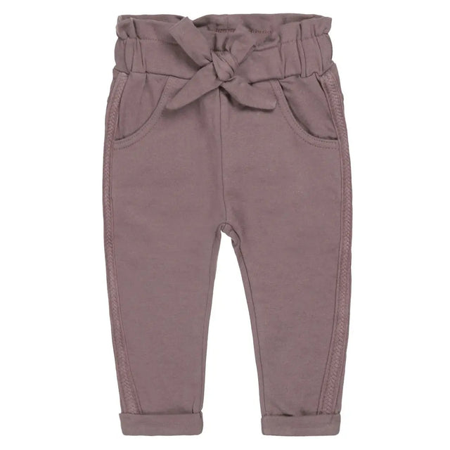 Girls Jogging Trousers Grey Brown Paperbag | Dirkje - Dirkje