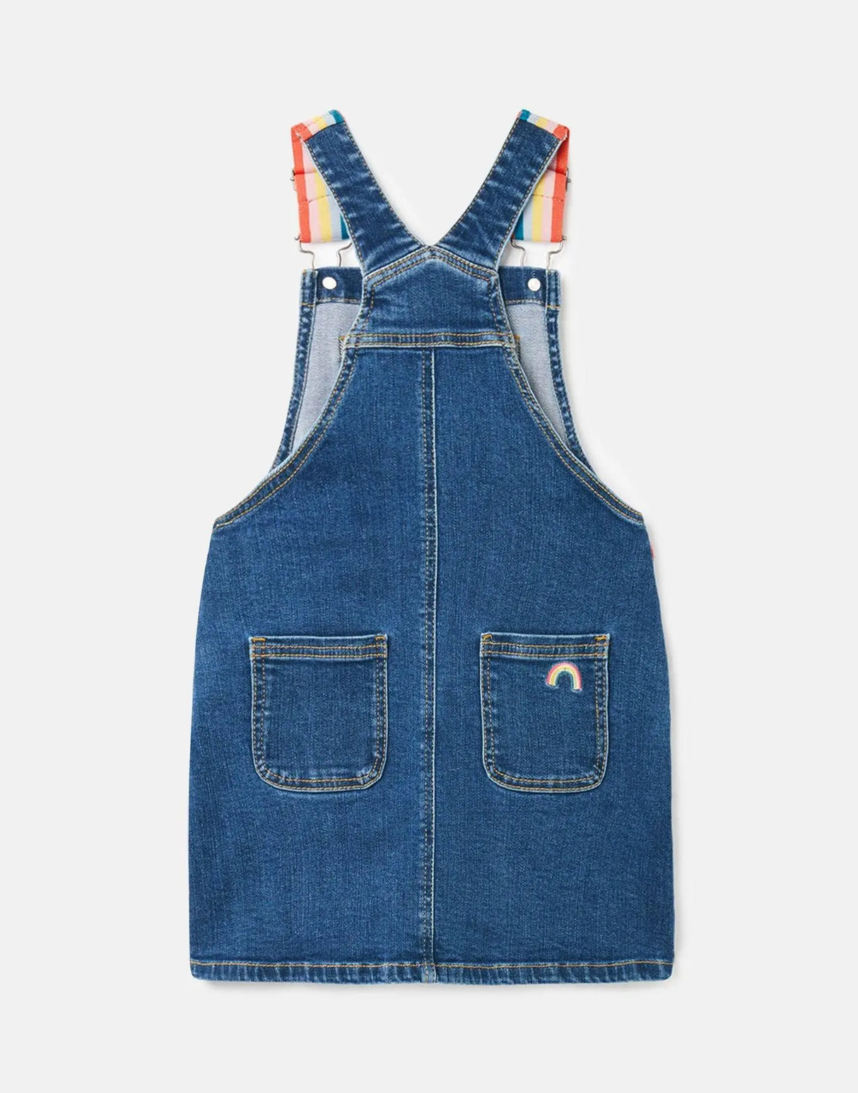 Girls Kimberly Denim Dungaree Dress | Joules - Jenni Kidz