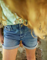 Girls Monaco Denim Shorts | Joules - Jenni Kidz